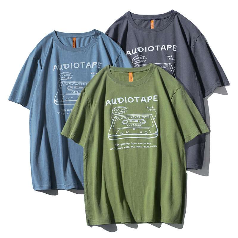 Vintage Collectible Clothing - Camiseta de Manga Curta com Alfabeto