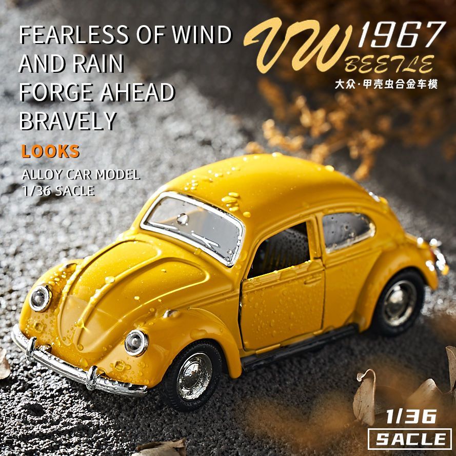 Vintage Collectible Hot Wheels - Carro Clássico Vintage Beetle 1:36, Modelo