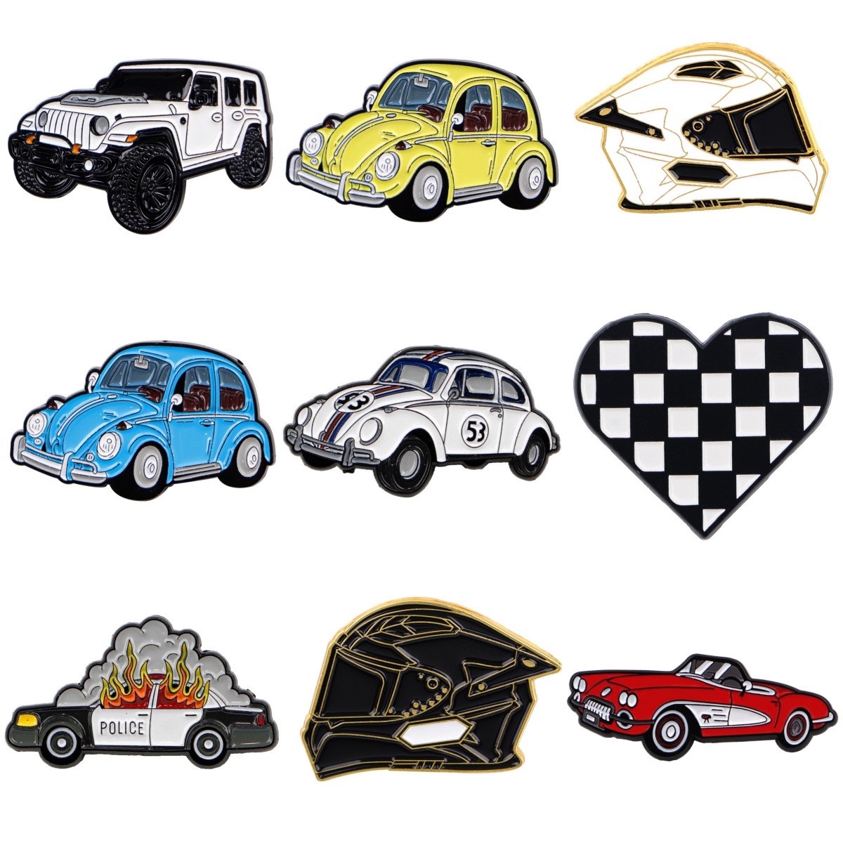 Vintage Collectible Clothing - Broches de carro vintage para mulheres