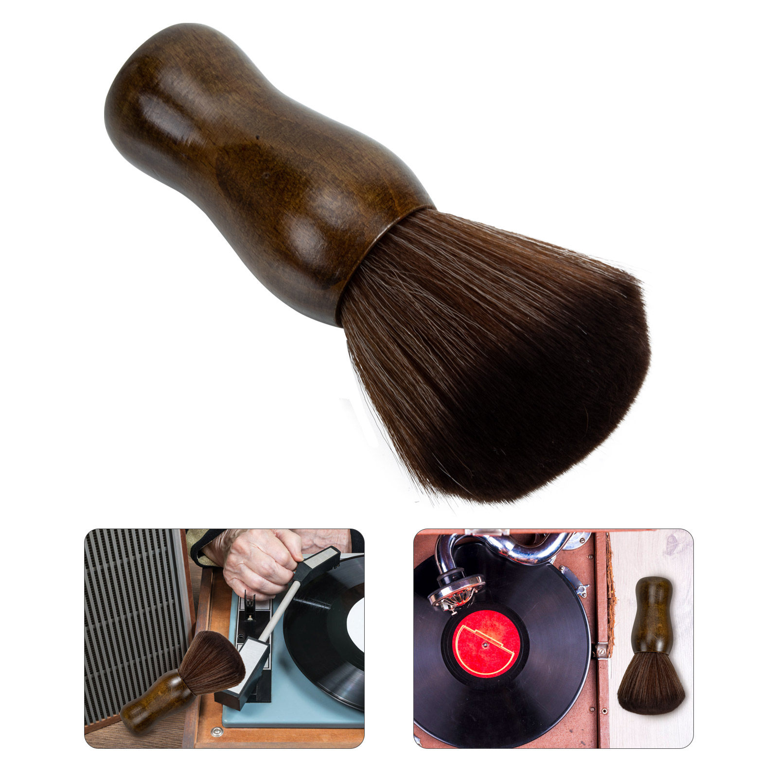 Vinyl Record Cleaner - Escova Profissional para Limpeza de Discos