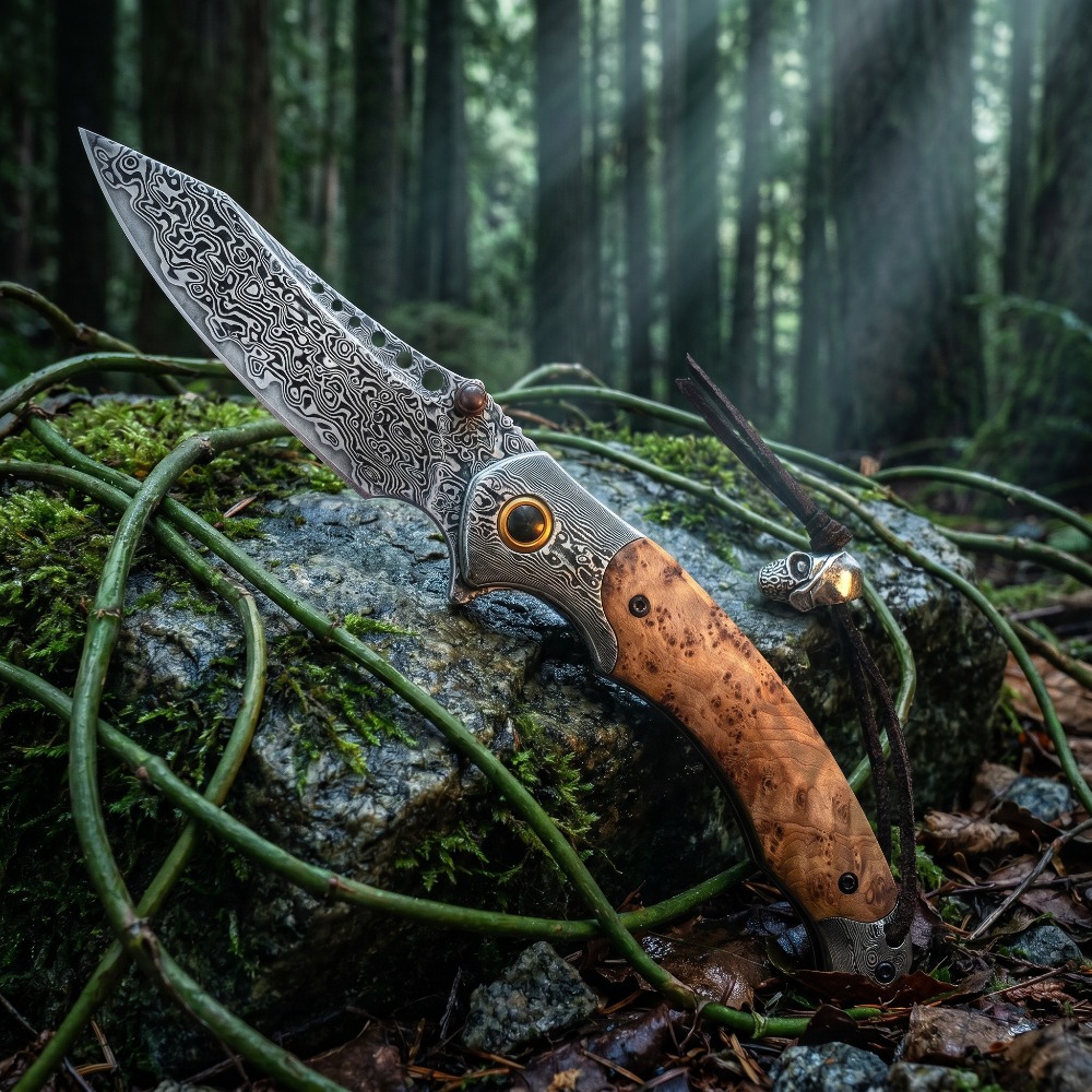 Vintage Collectible Pocket Knives - Faca Dobrável de Alta Dureza com
