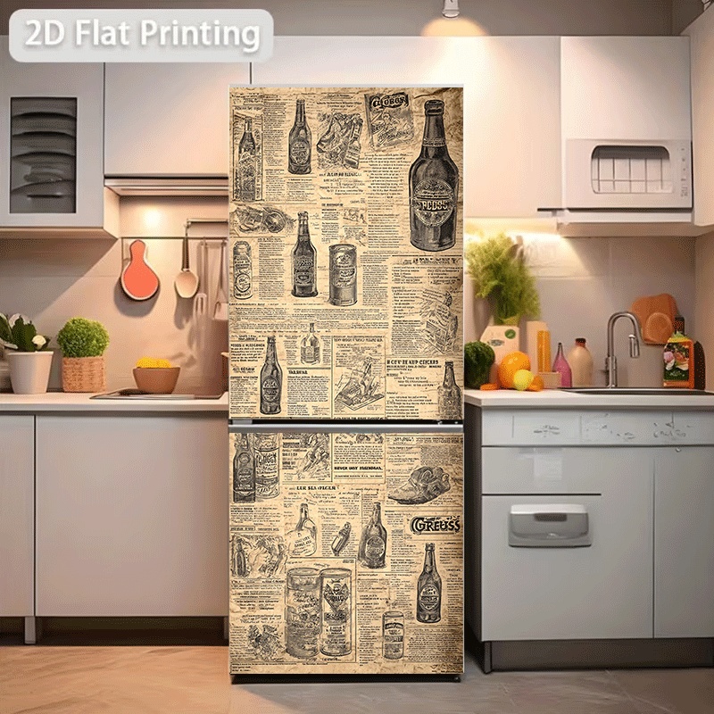 Adesivo para geladeira, adesiv - Collectible Vintage Newspapers avaliação e preço