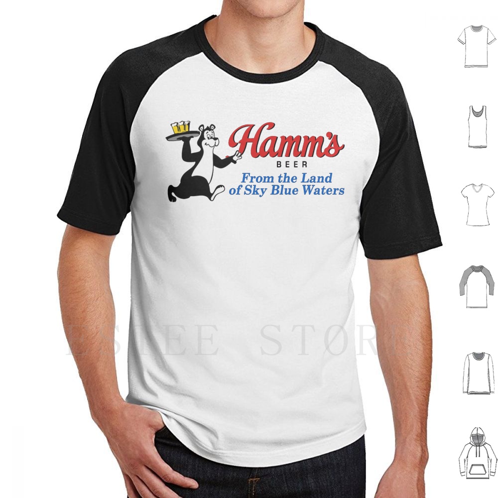 Hamm's cerveja urso design t c - Collectible Vintage T Shirts avaliação e preço