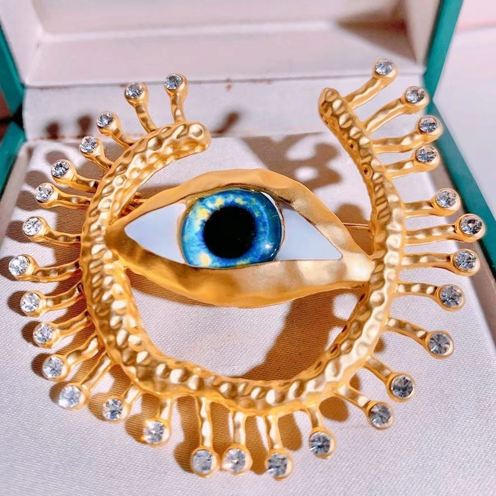 Crachás de mau olhado azul vin - Vintage Collectible Pins avaliação e preço