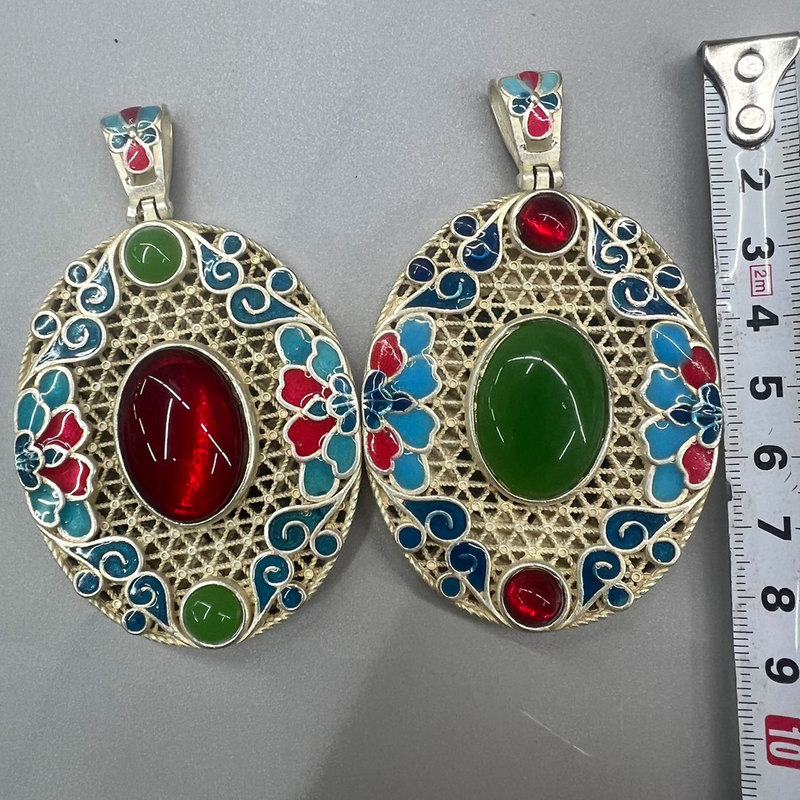 Pingente de Prata Cloisonné da - Vintage Collectible Market avaliação e preço